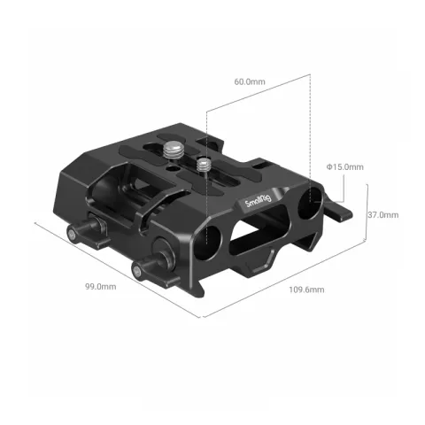 SmallRig 4002 Базовая площадка для направляющих 15mm Dovetail Baseplate
