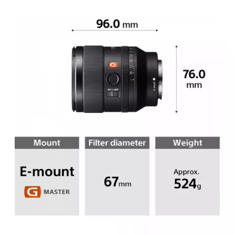 Объектив Sony FE 35mm f/1.4 GM Lens