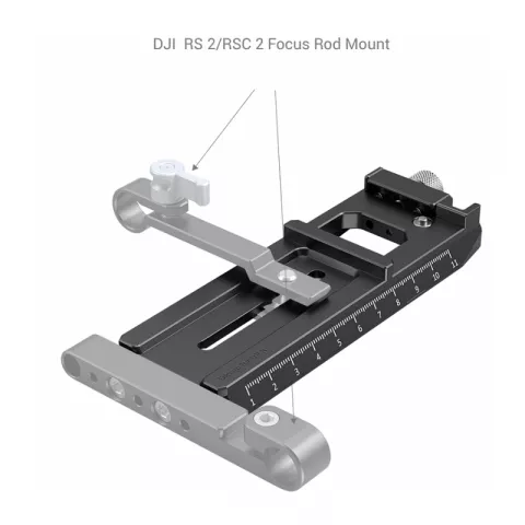 SmallRig 3061 Быстросъемная площадка с креплением Arca-Swiss для стабилизатора DJI RS 2 / RSC 2