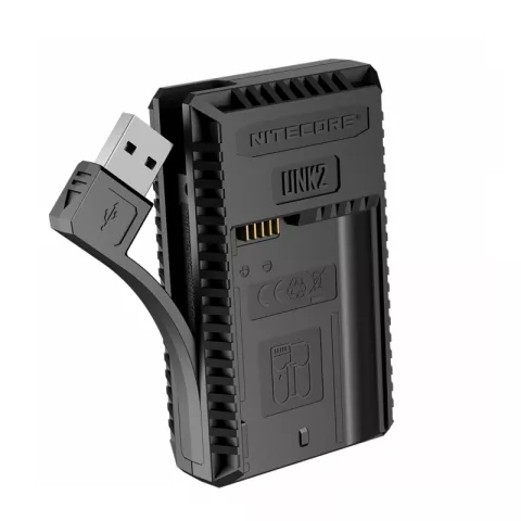 Зарядное устройство Nitecore UNK2 с 2 слотами для аккумуляторов Nikon EN-EL15 / EN-EL15a / EN-EL15b