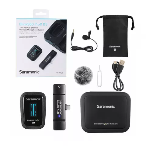 Saramonic Blink500 ProX B5 (TX+RXUC) Радиосистема 2,4Ггц приемник + передатчик, Type-C