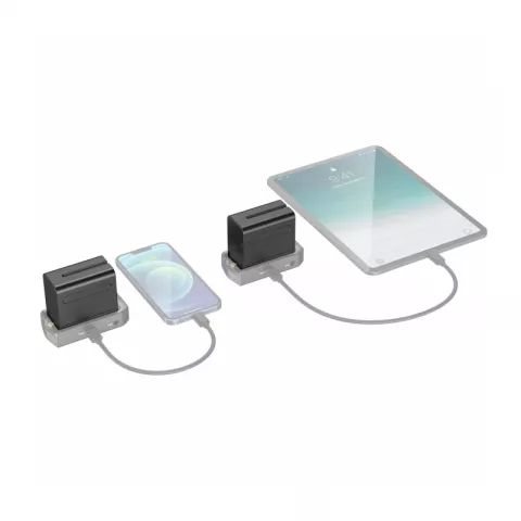 SmallRig 3823 Зарядное устройство с двумя литий-ионными аккумуляторами NP-F970