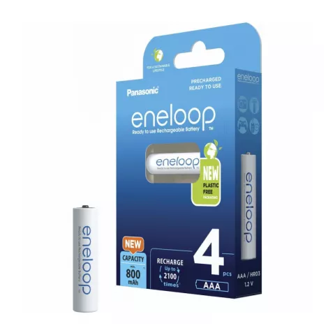 Аккумулятор PANASONIC eneloop AAA 800 4шт (BK-4MCDE/4BE)