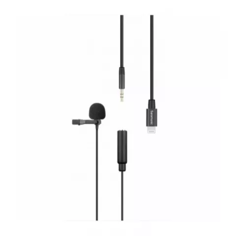 Петличный микрофон с кабелем, разъем Lighting (iPhone) Saramonic LavMicro U1A