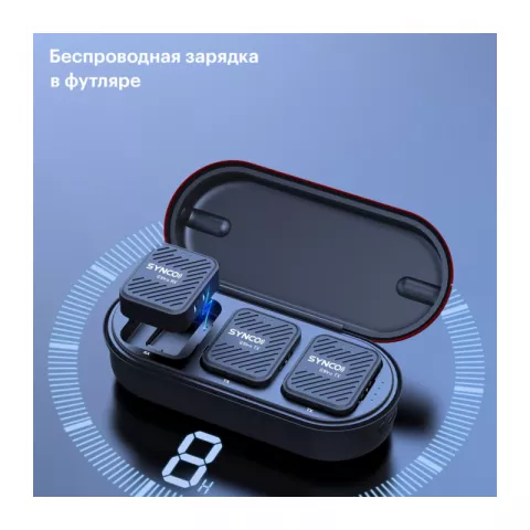 Synco G1(A2)Pro беспроводная микрофонная система 2,4 ГГц (2 передатчика) с кейсом-зарядкой