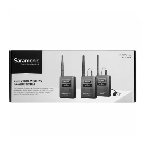 Радиосистема из 2 передатчиков и 1 приемника Saramonic SR-WM2100 (TX+TX+RX)