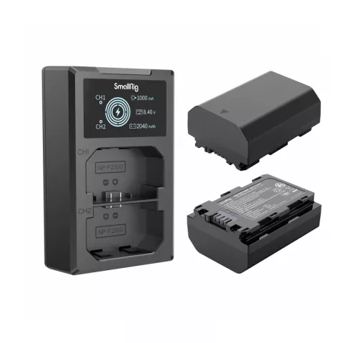 SmallRig 3824 Зарядное устройство с двумя литий-ионными аккумуляторами NP-FZ100