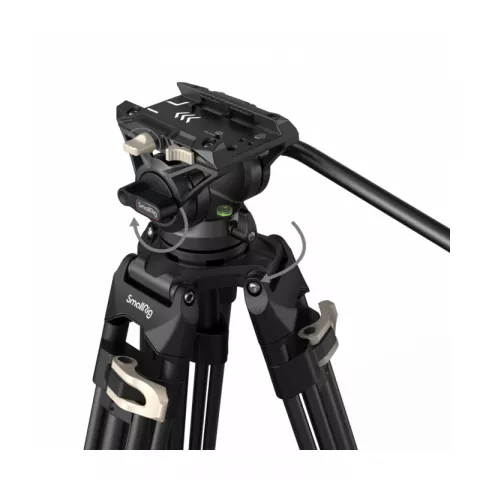 SmallRig 3751B штатив AD-01 с видеоголовой/алюминиевый Heavy-Duty Fluid Head Tripod