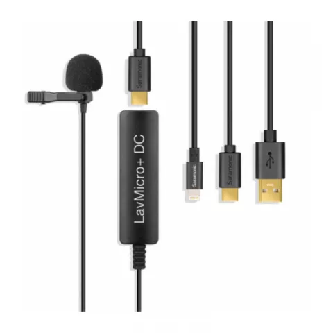 Петличный микрофон Saramonic LavMicro+ DC для смартфонов на Android, iOS