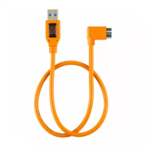 Кабель Tether Tools TetherPro USB 3.0 to Micro-B Right Angle 50cm Orange [CU61RT02-ORG]