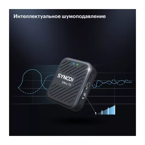 Synco G1(A2)Pro беспроводная микрофонная система 2,4 ГГц (2 передатчика) с кейсом-зарядкой
