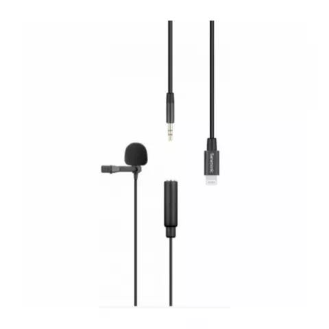 Петличный микрофон с кабелем 6м, разъем Lighting (iPhone) Saramonic LavMicro U1B