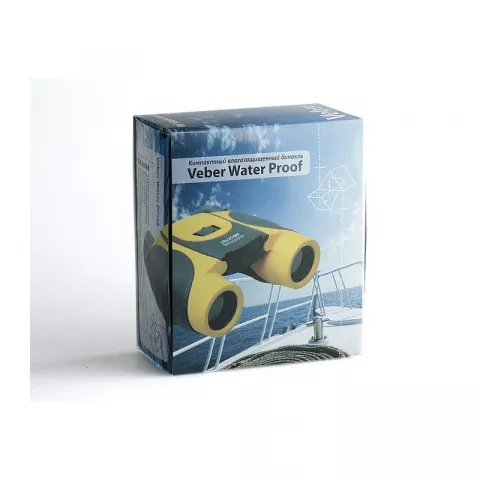 Бинокль Veber 10x25 WP черный