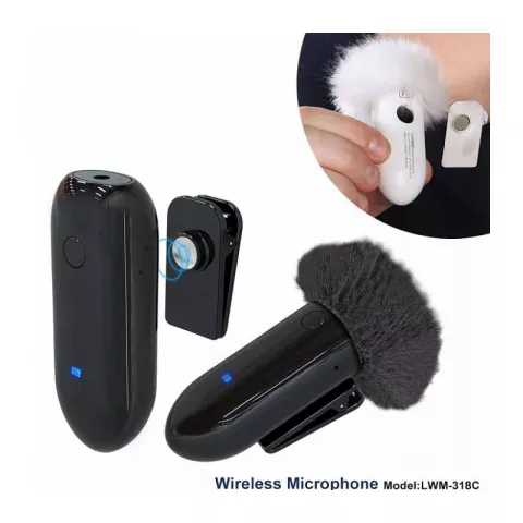 Радиомикрофон LENSGO 318C BLACK  1 КАНАЛ  WIFI