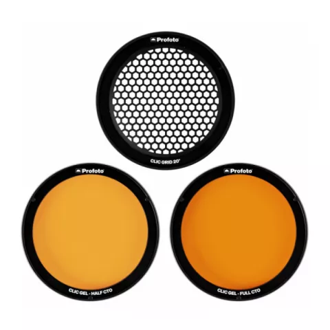 Набор цветных фильтров и сот для вспышки A1/A1X/C1 Plus Profoto 101302 Clic Grid & Gel Kit