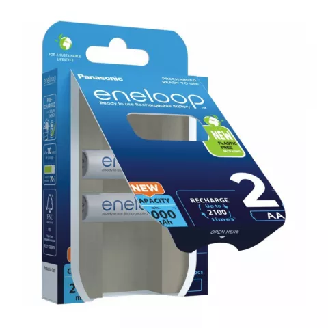 Аккумулятор Panasonic eneloop AA 2000 2шт (BK-3MCDE/2BE)