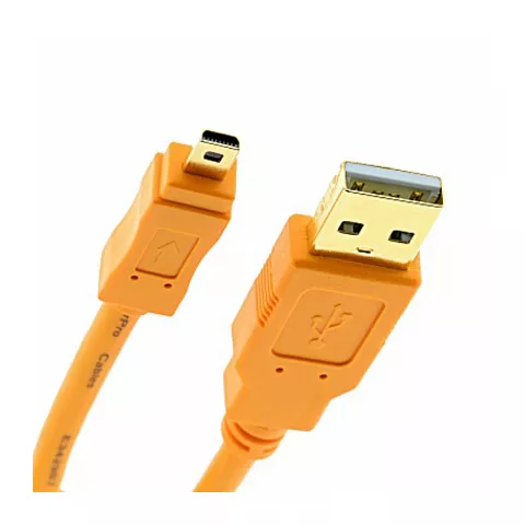Кабель Tether Tools TetherPro USB 2.0 to Mini-B 8-Pin 4.6m Orange (CU8015-ORG)