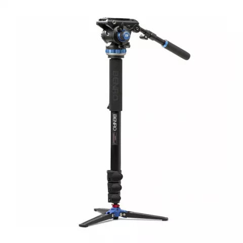 Benro A48FDS6PRO видеомонопод с головой серии 4/4 секционный/зажимы - клипсы/алюминиевый