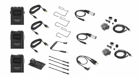 Saramonic UwMic9s Kit2 Mini (RX9S+TX9S+TX9S) приемник и 2 передатчика с DK3A микрофонами
