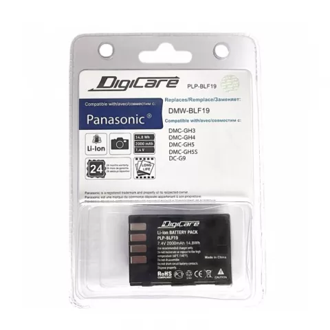 Аккумулятор DigiCare PLP-BLF19 для DMC-GH3, GH4