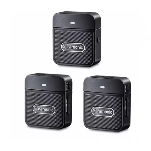 Saramonic Blink100 B2 (TX+TX+RX) Радиосистема 2,4Ггц приемник + 2 передатчика, разъем 3,5мм