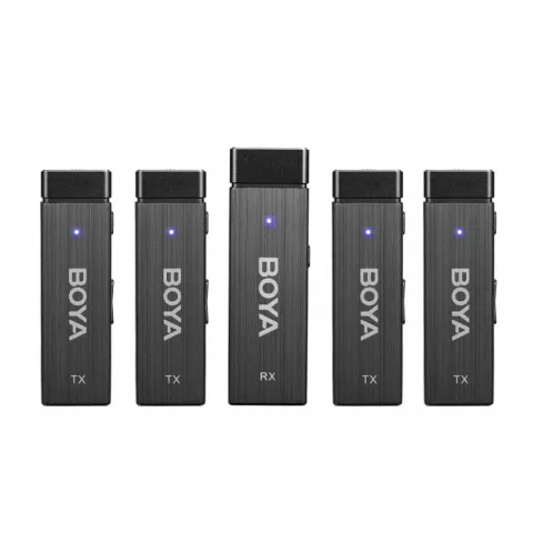 Boya BY-W4 Сверхкомпактная Четырёхканальная Беспроводная 2,4ГГц Микрофонная Система до 30 м