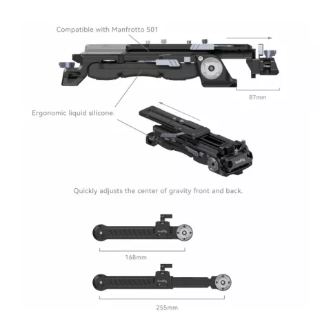SmallRig 4274 Плечевой упор в сборе Shoulder Rig Kit (Pro)