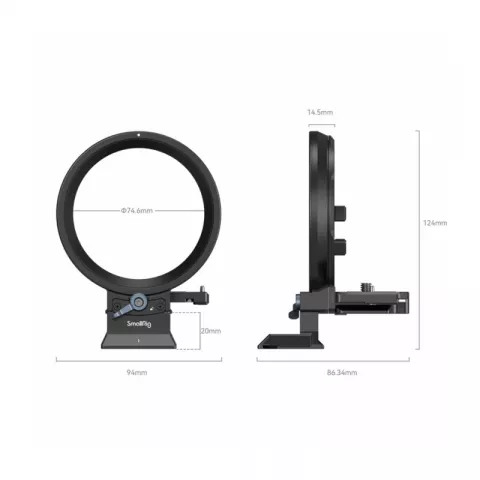 SmallRig 4300 Поворотная плошадка для цифровых камер Canon EOS R6 Mark II / R5 / R5 C / R6