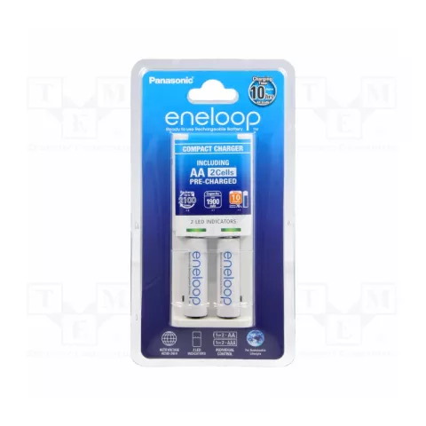 Зарядное устройство Panasonic Basic (K-KJ50MCC20E) для 1-2 акк АА/ААА Ni-MH  + 2шт АА 1900 mAh