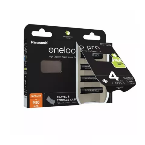 Аккумулятор PANASONIC Eneloop Pro AAA 900 4BP (BK-4HCDEC4BE) с кейсом
