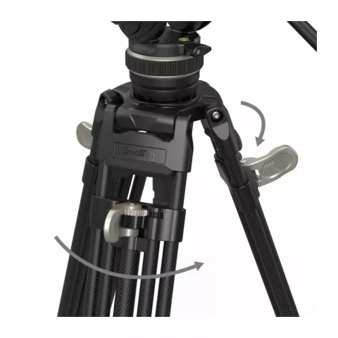 SmallRig 3989 штатив AD-100 с видеоголовой/карбоновый с клипсами Heavy-Duty Carbon Fiber Tripod Kit