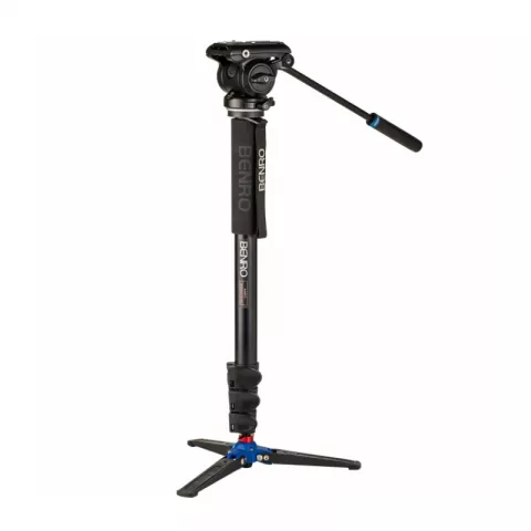 Benro A48FDS4PRO видеомонопод с головой серии 4/4 секционный/зажимы - клипсы/алюминиевый