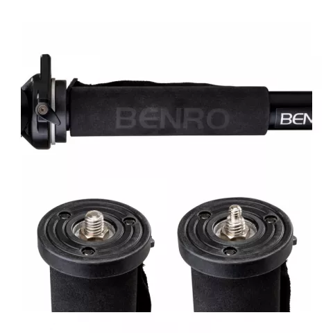 Benro A38FDS2PRO видеомонопод с головой серии 3/4 секционный/зажимы - клипсы/алюминиевый