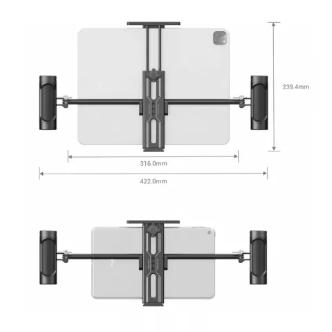 SmallRig 2929 Держатель для планшетов с рукоятками Tablet Mount with Dual Handgripfor iPad