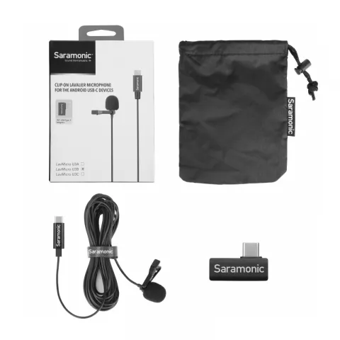 Петличный микрофон с кабелем 6м Saramonic LavMicro U3B, разъем Type-C