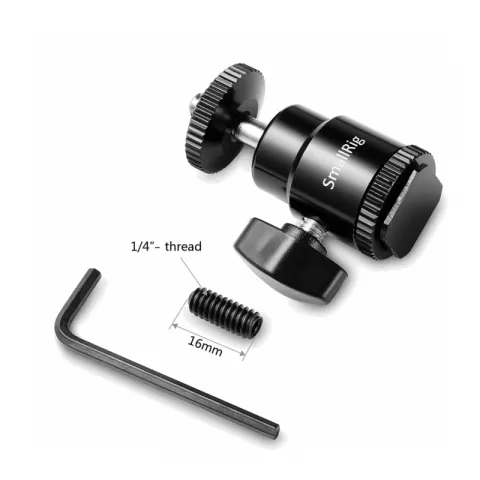 Шаровая головка с креплением Cold Shoe to 1/4" Threaded Adapter SmallRig 761