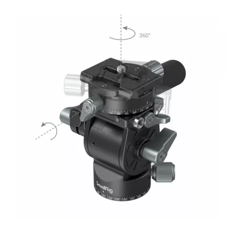 SmallRig 3457 Компактная видеоголовка Lightweight Fluid Video Head