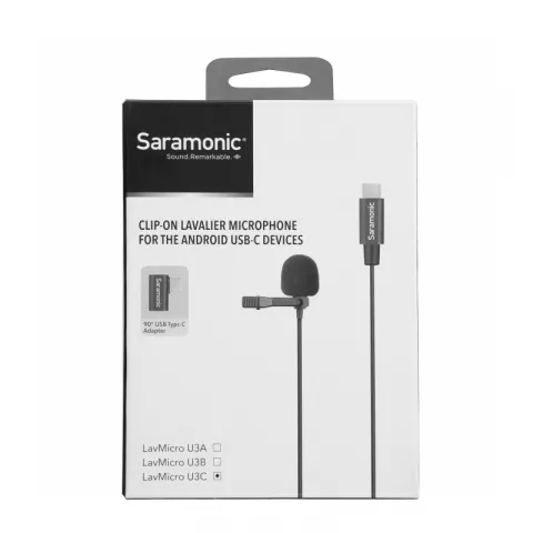 Saramonic LavMicro U3C Петличный микрофон с кабелем 6м и 2мя клипсами, разъем Type-C