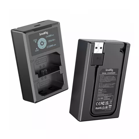 SmallRig 3824 Зарядное устройство с двумя литий-ионными аккумуляторами NP-FZ100
