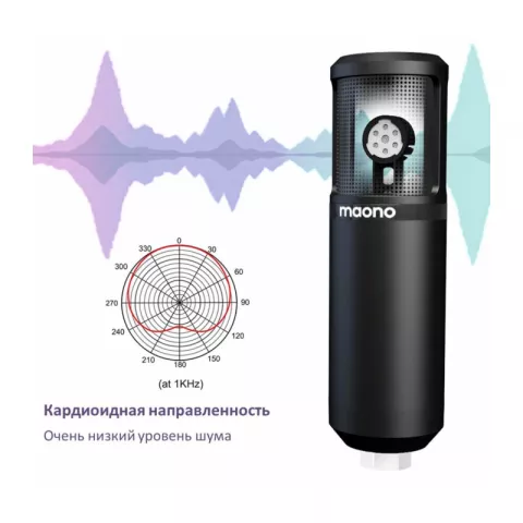 Maono AU-PM420 USB микрофон, конденсаторный кардиоидный