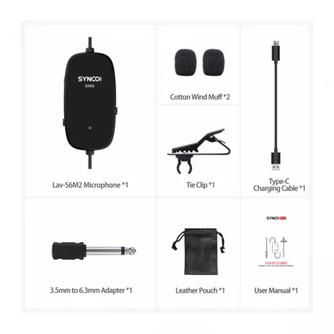 Synco S6M2 Микрофон петличный