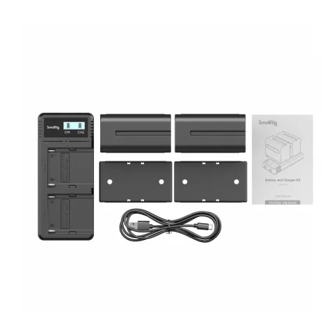 SmallRig 3823 Зарядное устройство с двумя литий-ионными аккумуляторами NP-F970