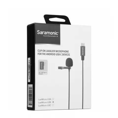 Петличный микрофон с кабелем 6м Saramonic LavMicro U3B, разъем Type-C
