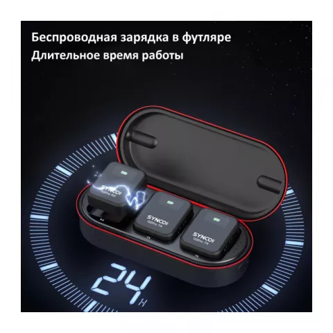 Synco G2(A2) PRO беспроводная микрофонная система 2,4ГГц (2 передатчика) с кейсом-зарядкой