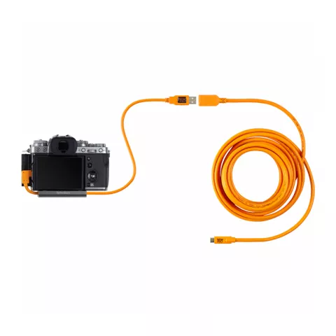 Кабель Tether Tools TetherPro USB 3.0 to USB-C Right Angle Adapter 50cm Orange [CUCRT02-ORG]