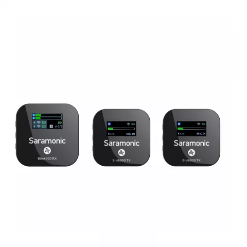 Saramonic Blink900 B2 (TX+TX+RX) Радиосистема 2,4Ггц приемник + 2 передатчика, разъем 3,5мм