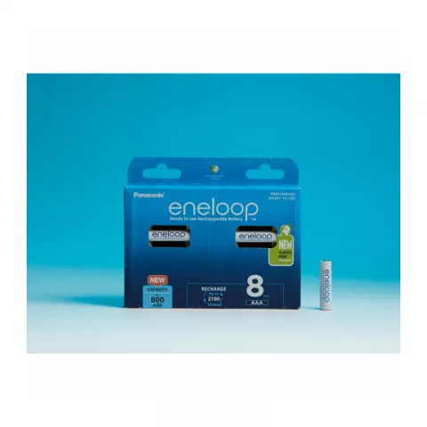 Аккумулятор PANASONIC eneloop AAA 800 8шт (BK-4MCDE/8BE)