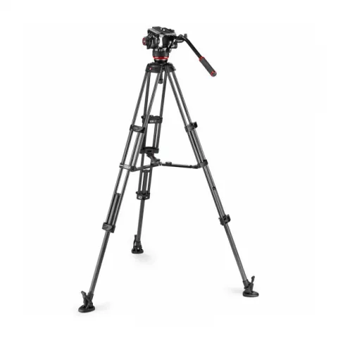 Manfrotto MVK504XTWINMC Видеокомплект голова + штатив TWINMC, средн. растяжка, карбон