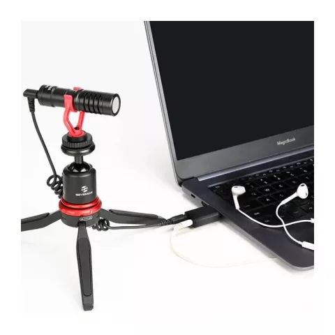 Boya BY-EA2 Адаптер USB 2.0 Тип А  вход для микрофона TRS 3,5мм и выход для наушников TRS 3,5мм
