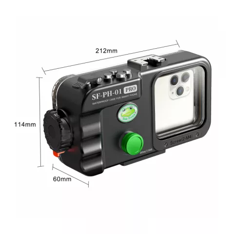 Sea Frogs SF-PH-01 PRO Universal mobile phone, универсальный подводный бокс для смартфонов